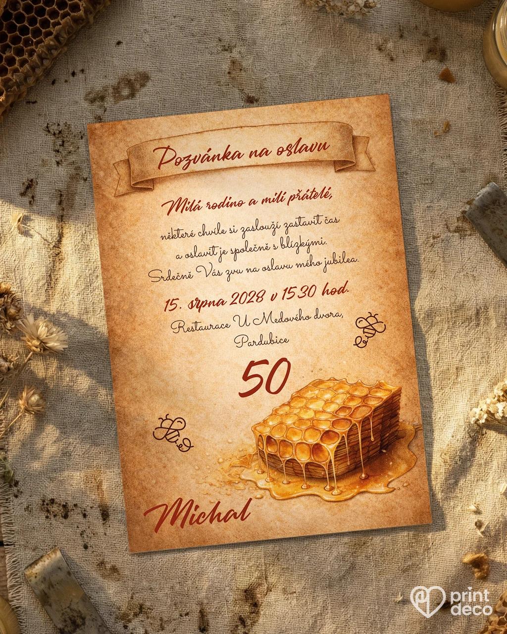 Pozvánka na narozeniny pro včelaře 06
