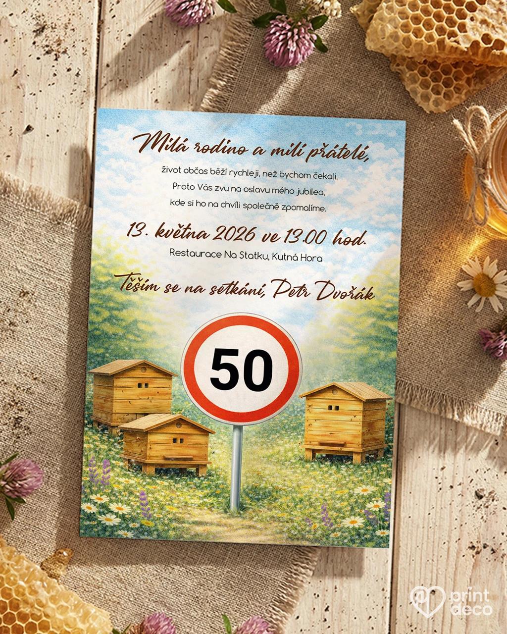 Pozvánka na narozeniny pro včelaře 07
