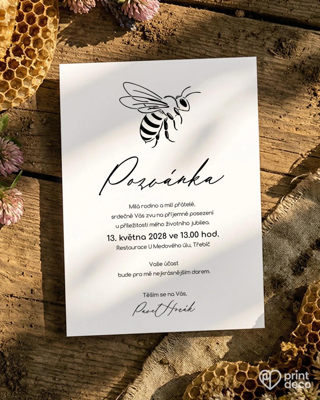 Pozvánka na narozeniny pro včelaře 10