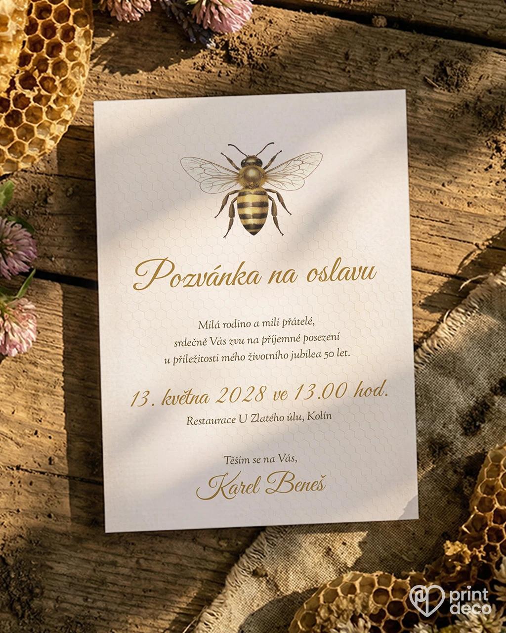 Pozvánka na narozeniny pro včelaře 11