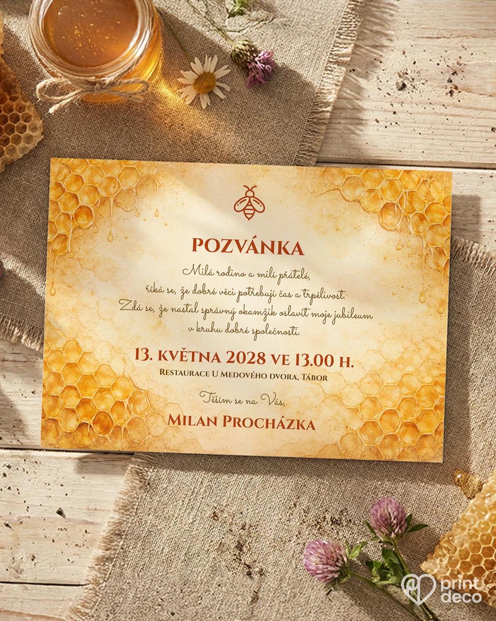 Pozvánka na narozeniny pro včelaře 12