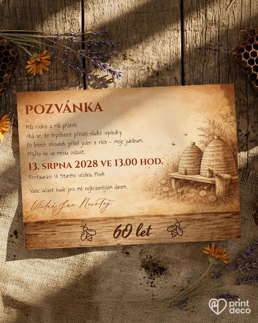 Pozvánka na narozeniny pro včelaře 13
