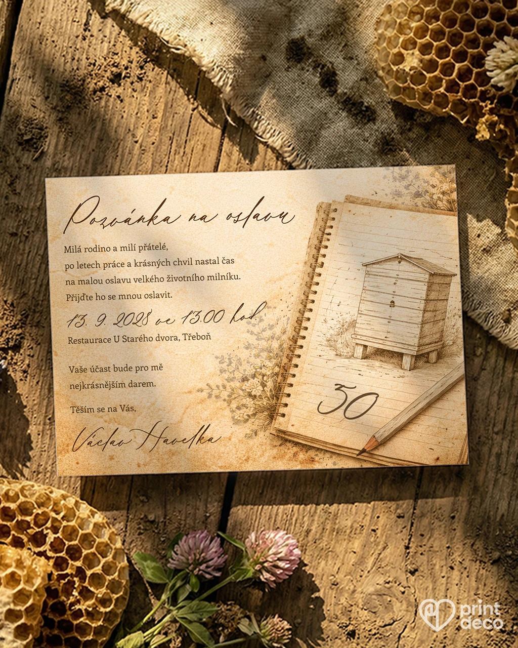 Pozvánka na narozeniny pro včelaře 14