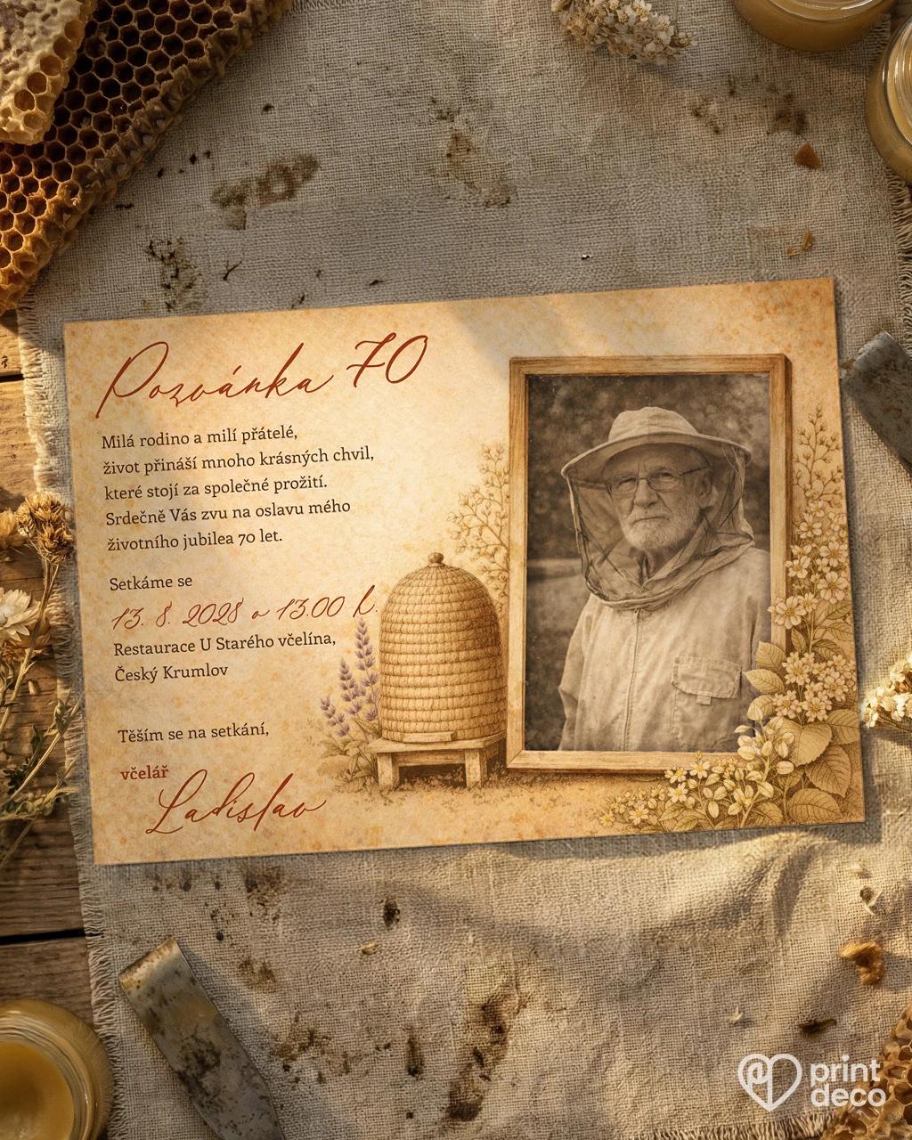 Pozvánka na narozeniny pro včelaře 18