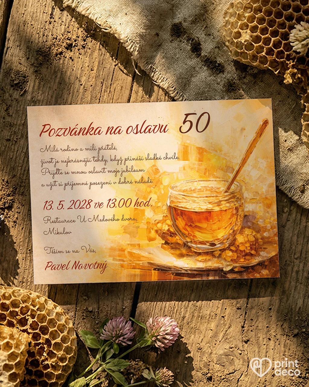 Pozvánka na narozeniny pro včelaře 20
