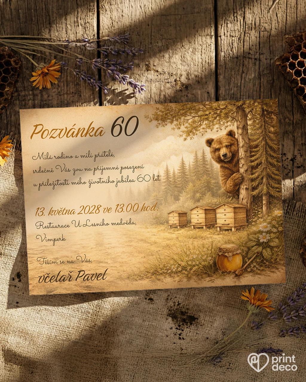 Pozvánka na narozeniny pro včelaře 23