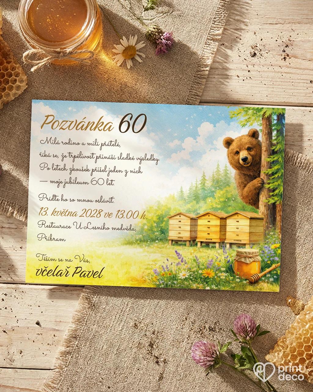 Pozvánka na narozeniny pro včelaře 24