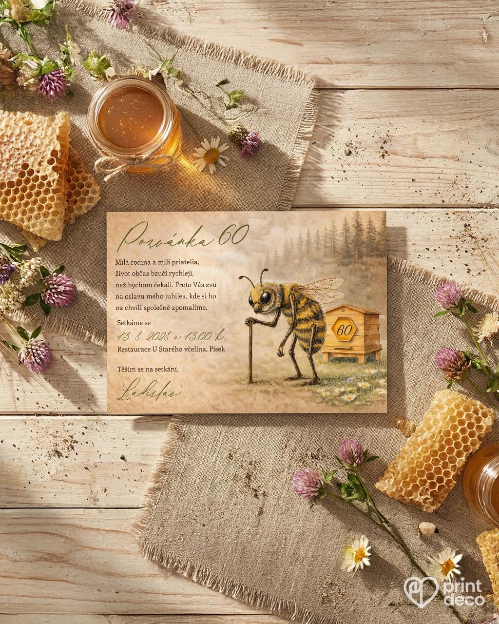 Pozvánka na narozeniny pro včelaře 26 1/2