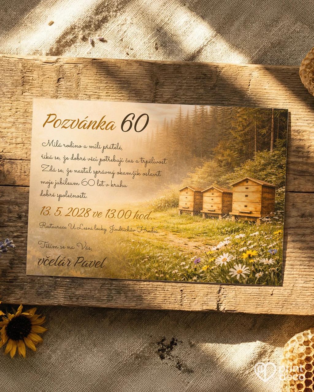 Pozvánka na narozeniny pro včelaře 27