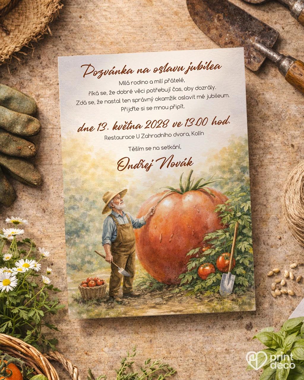 Pozvánka na narozeniny pro zahrádkáře 03