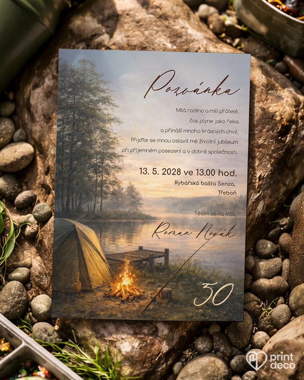 Pozvánka na narozeniny Rybář 09