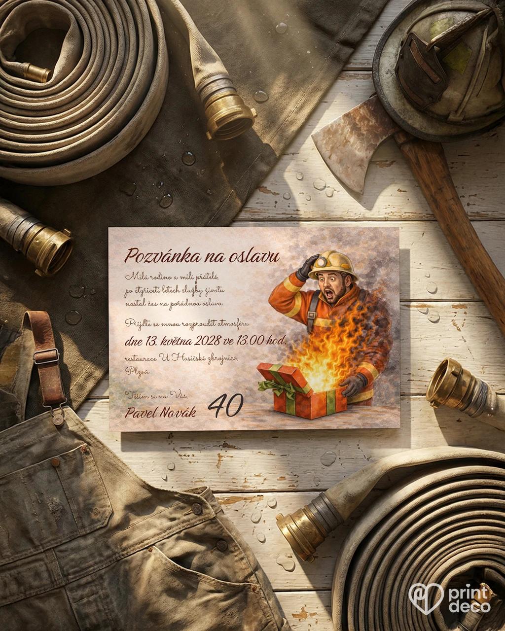 Pozvánka na narozeniny pro hasiče 02 1/2