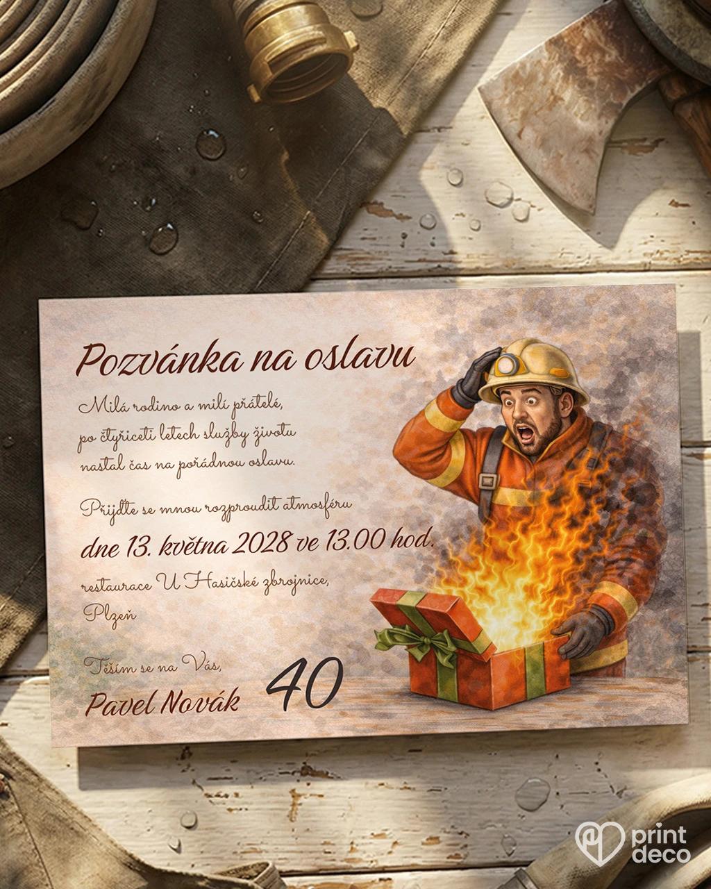 Pozvánka na narozeniny pro hasiče 02
