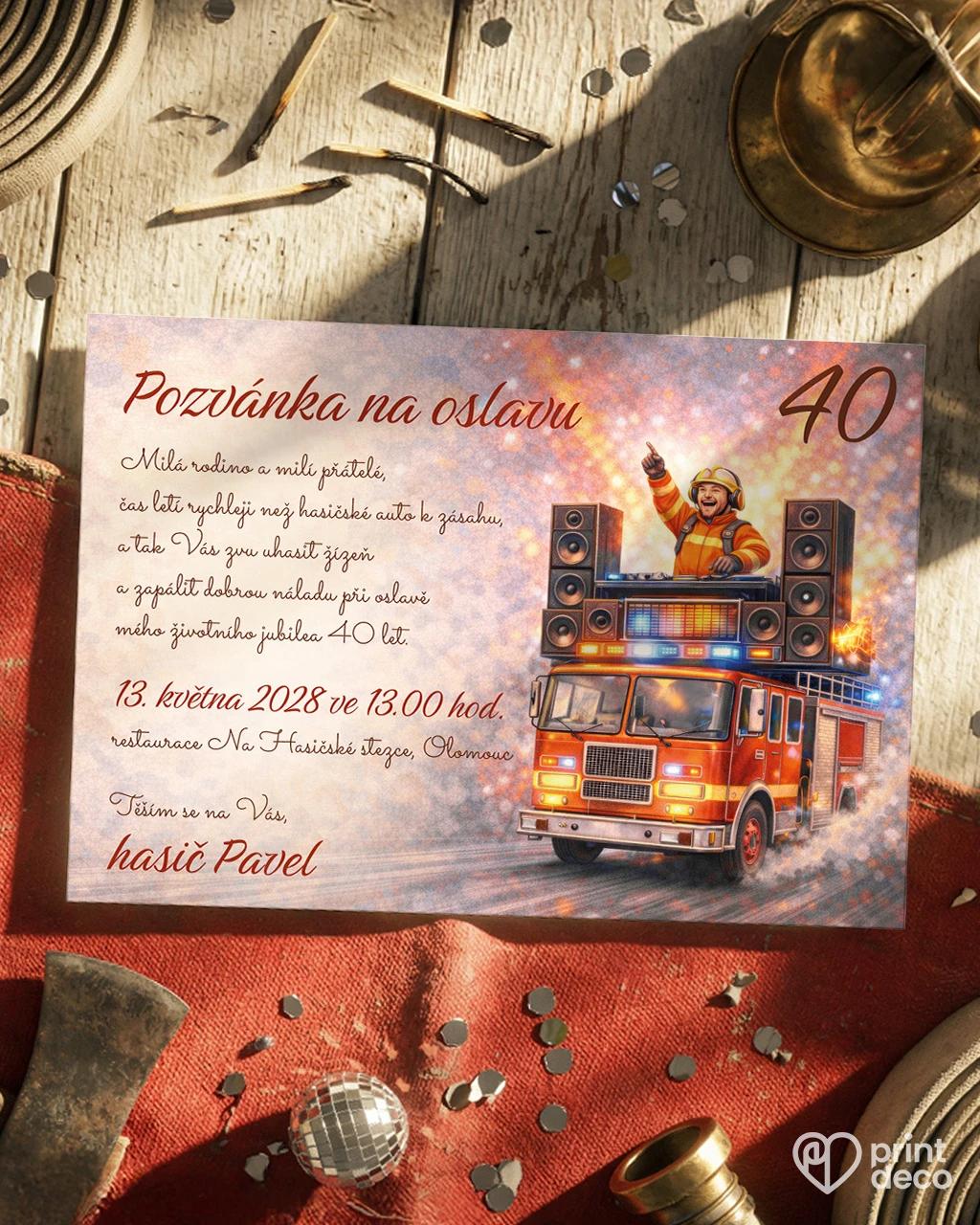 Pozvánka na narozeniny pro hasiče 04