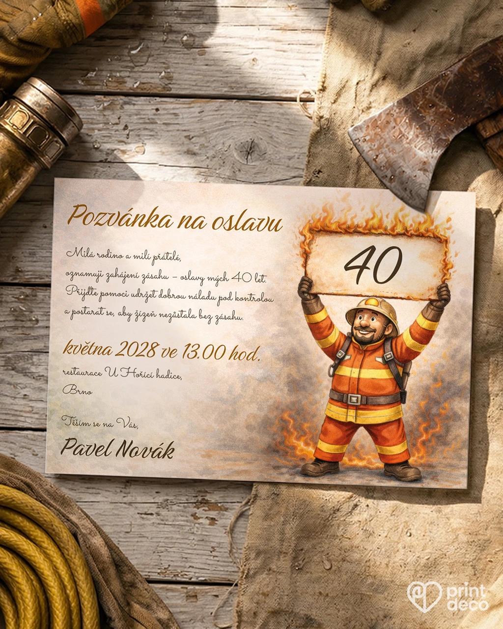 Pozvánka na narozeniny pro hasiče 05