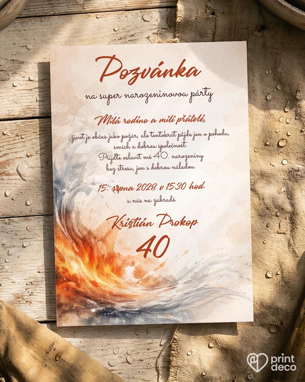 Pozvánka na narozeniny pro hasiče 06