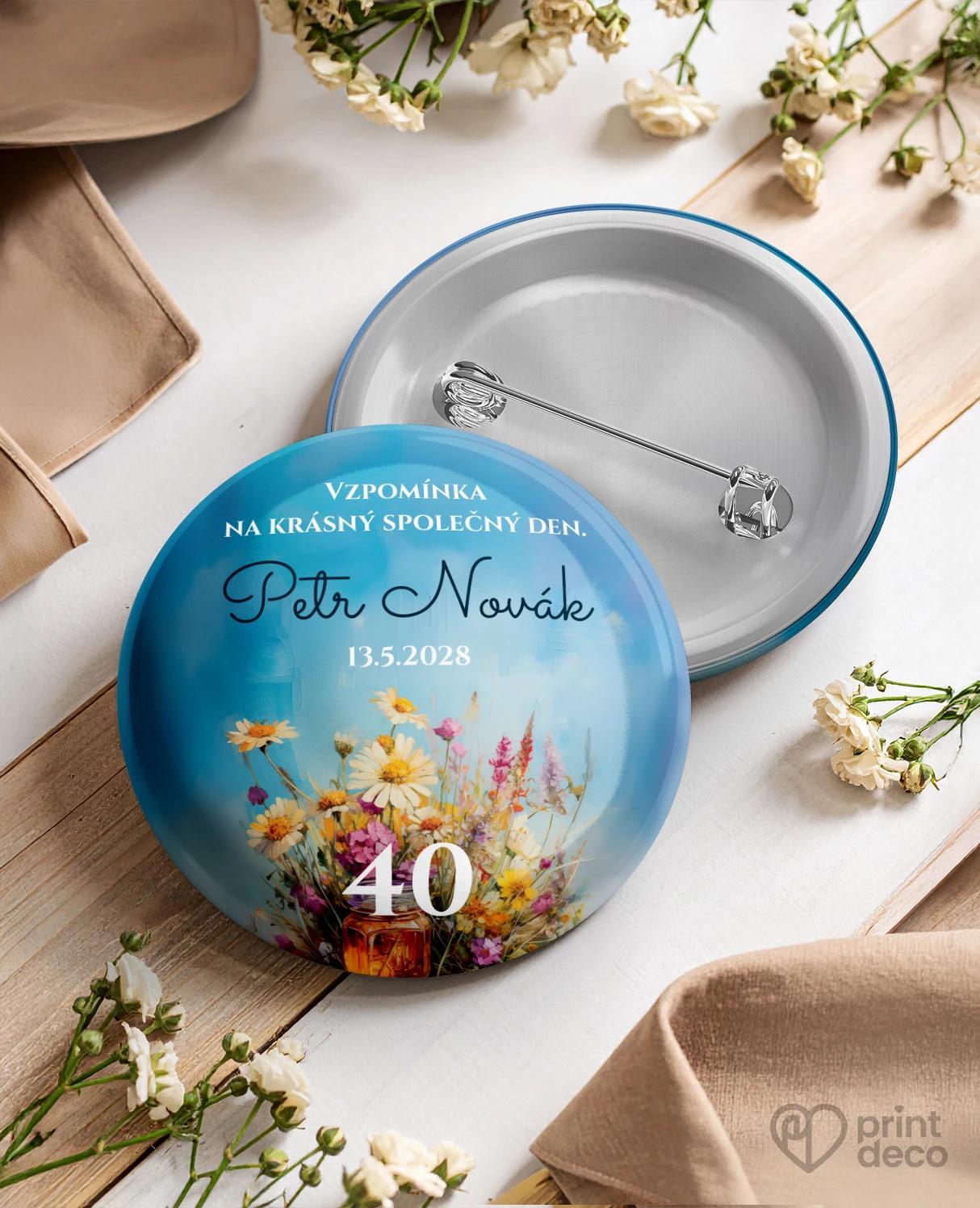 Pamětní kruhové odznaky z oslavy pro včelaře 01