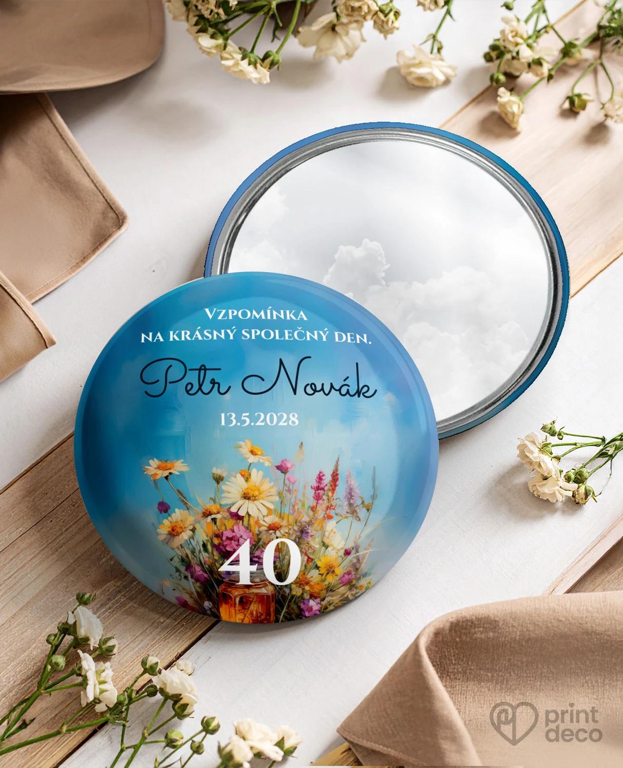 Pamětní kruhová zrcátka z oslavy pro včelaře 01