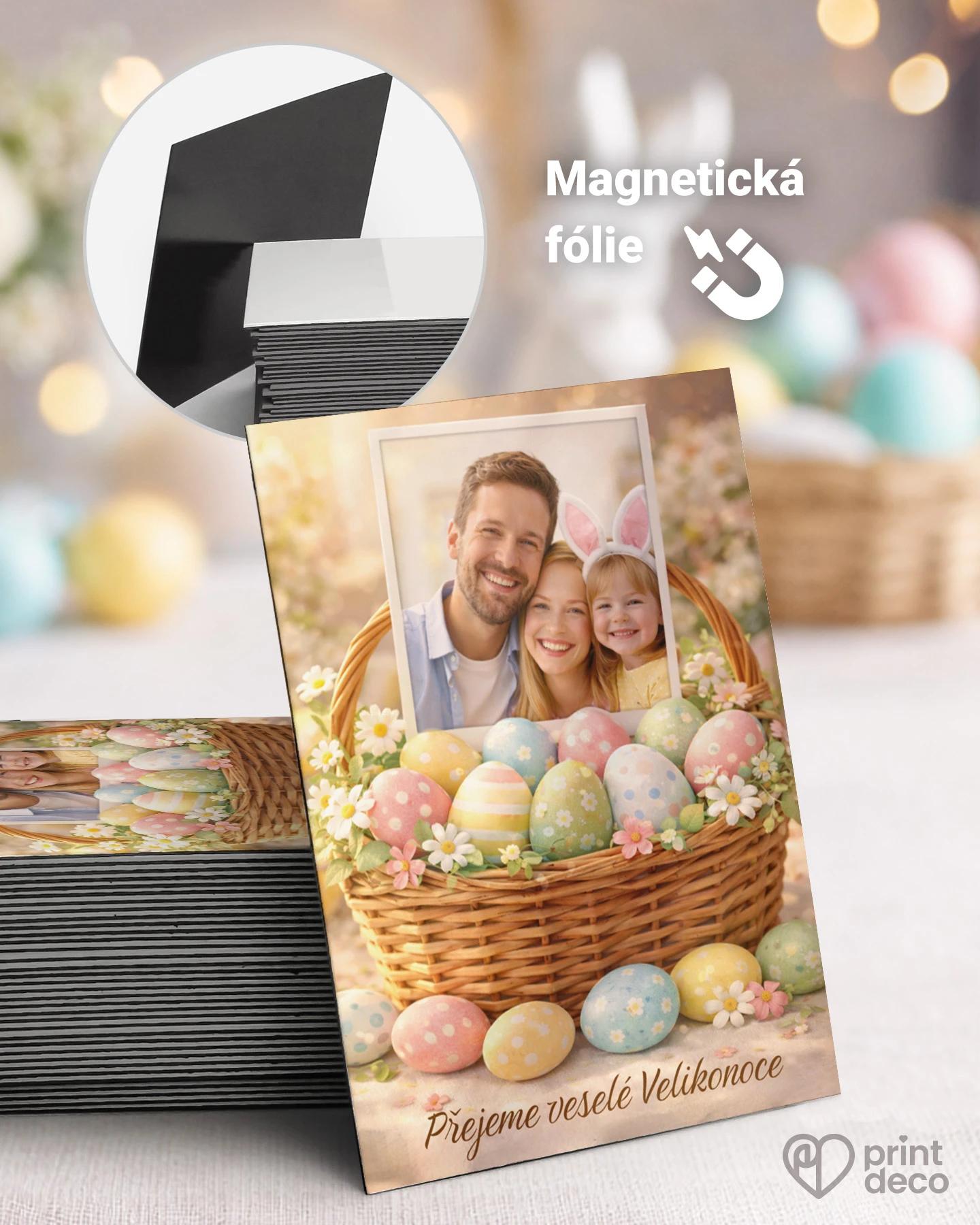 Velikonoční magnetka s vlastní fotkou 01