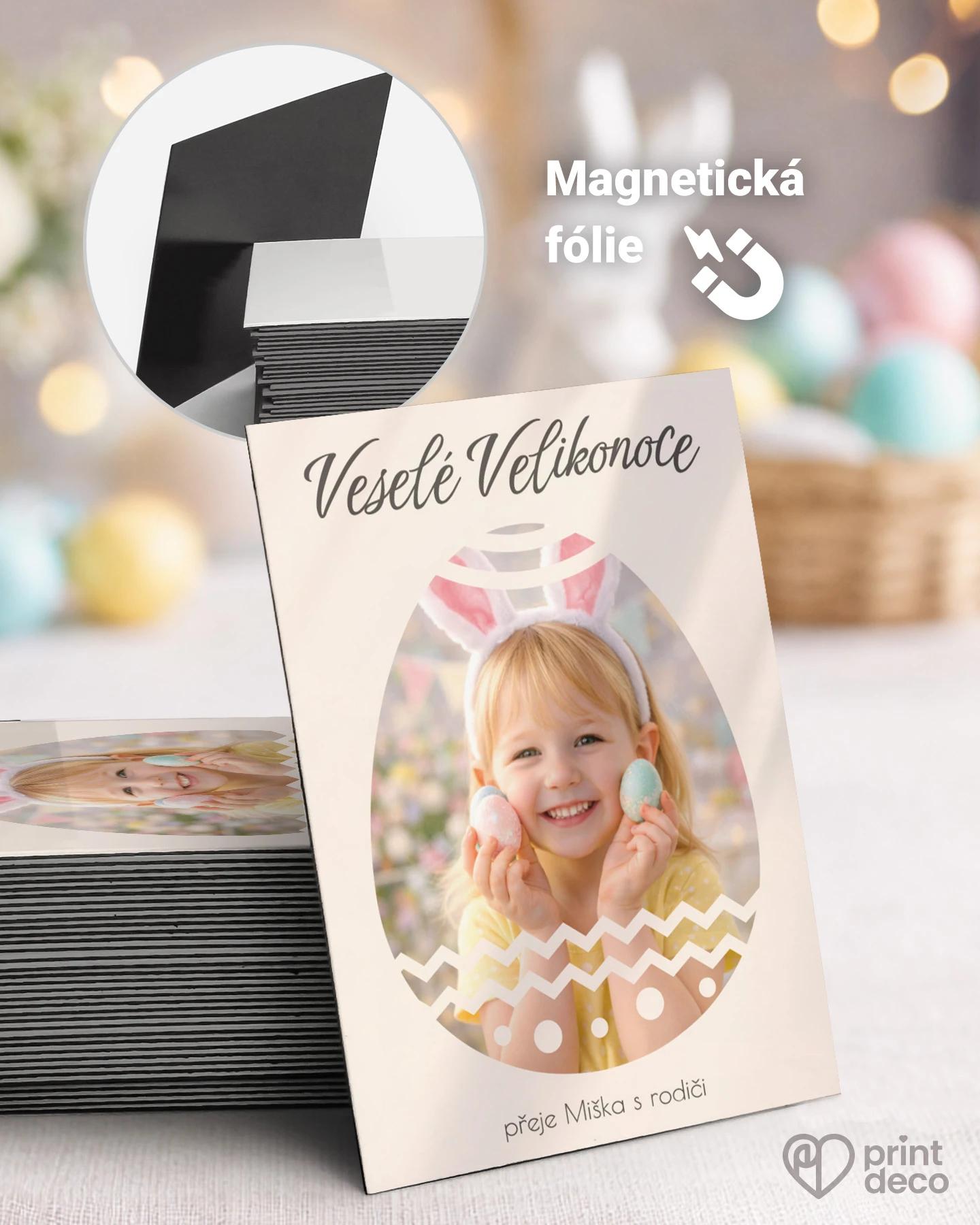 Velikonoční magnetka s vlastní fotkou 05