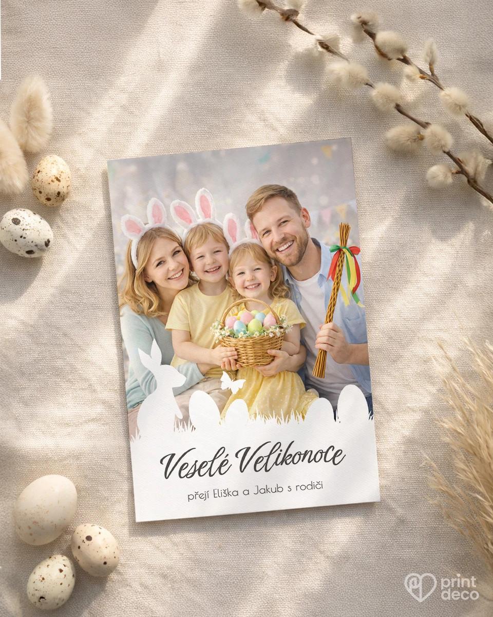Velikonoční pohlednice s vlastní fotkou 06 1/2