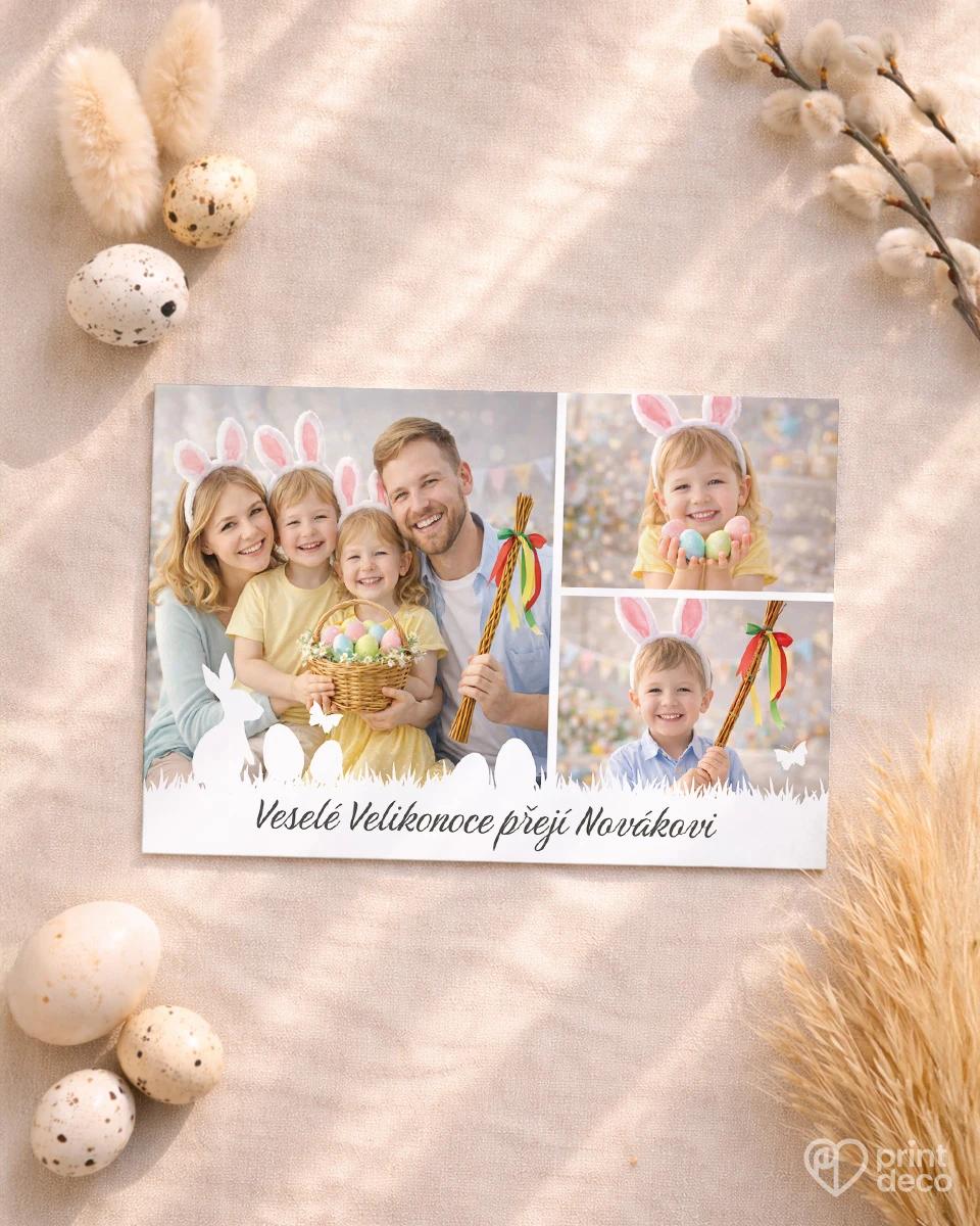 Velikonoční pohlednice s vlastními fotkami 07 1/2
