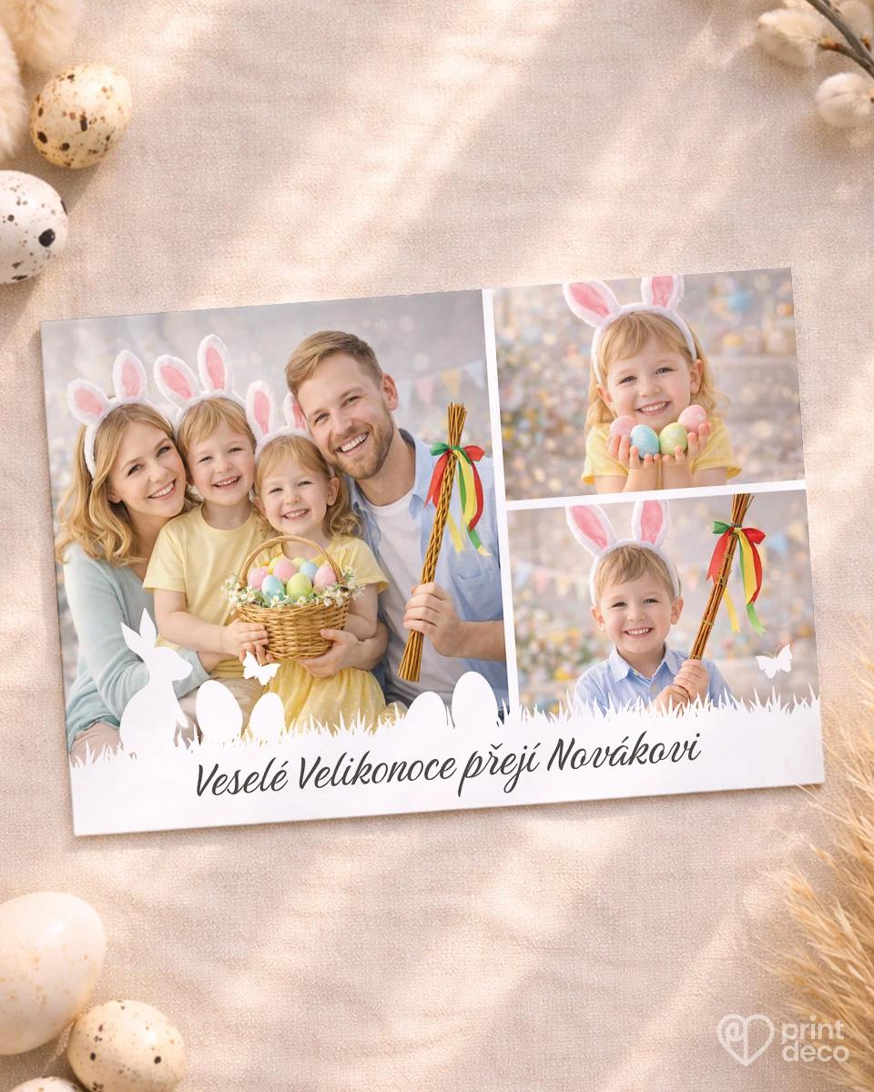 Velikonoční pohlednice s vlastními fotkami 07