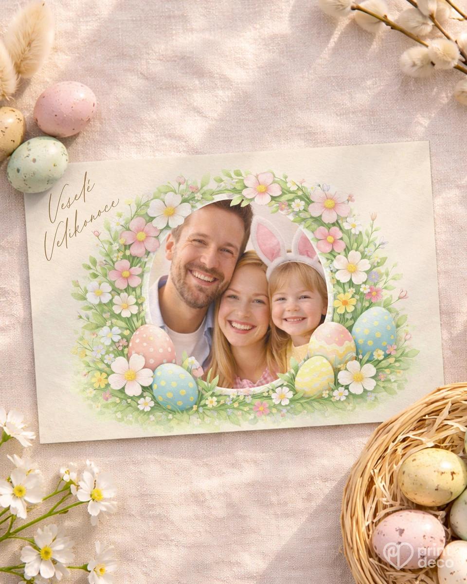 Velikonoční pohlednice s vlastní fotkou 10