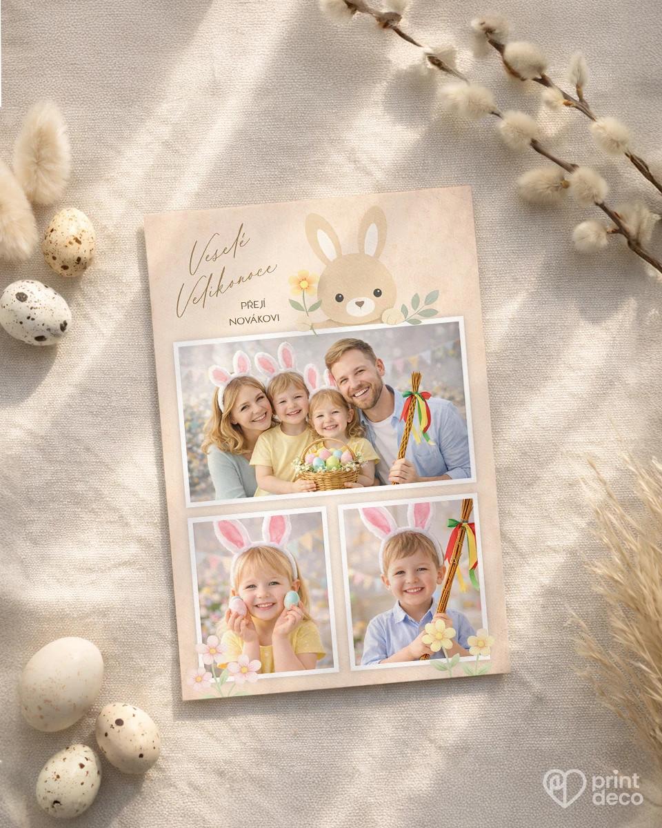 Velikonoční pohlednice s vlastními fotkami 11 1/2