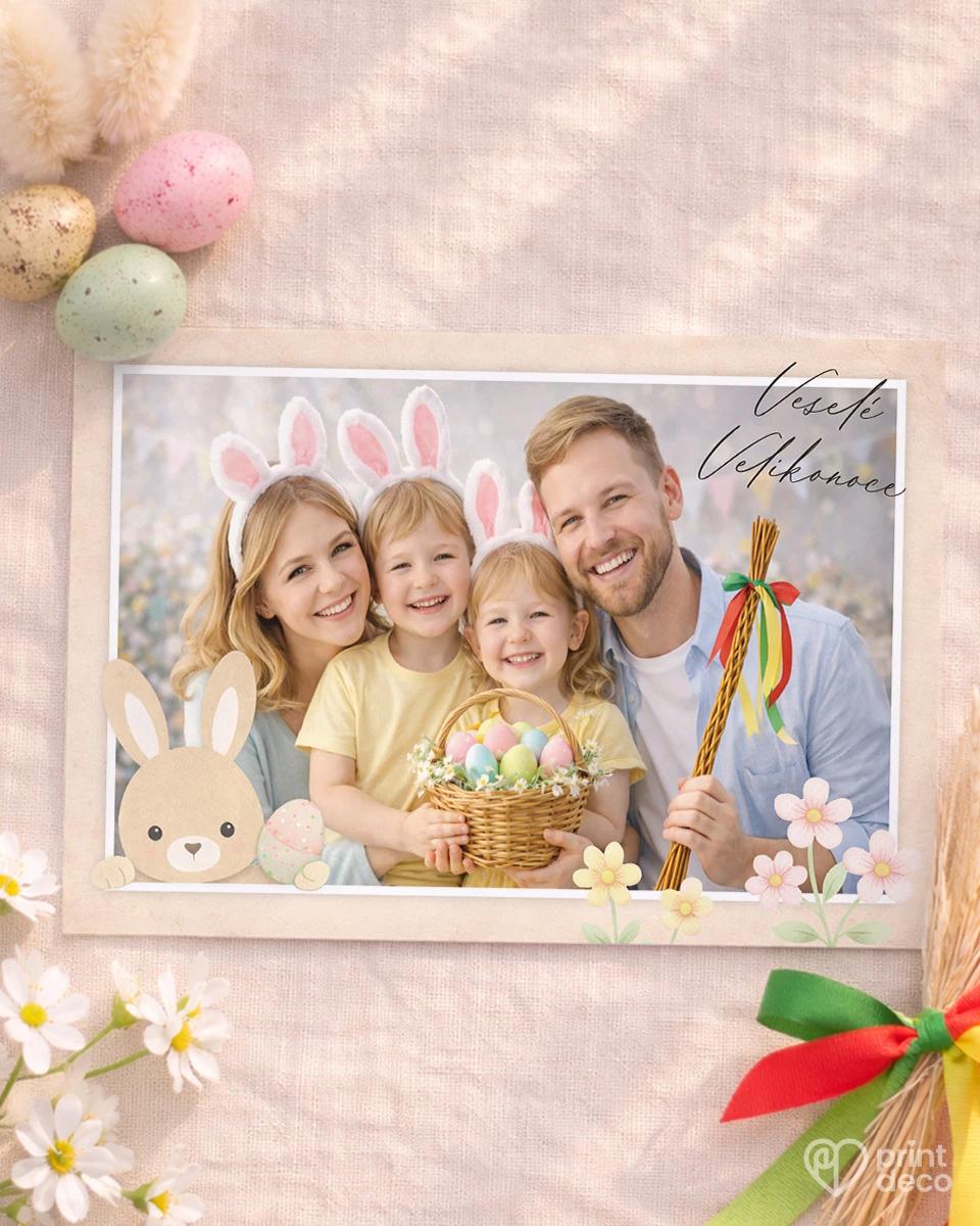 Velikonoční pohlednice s vlastní fotkou 12