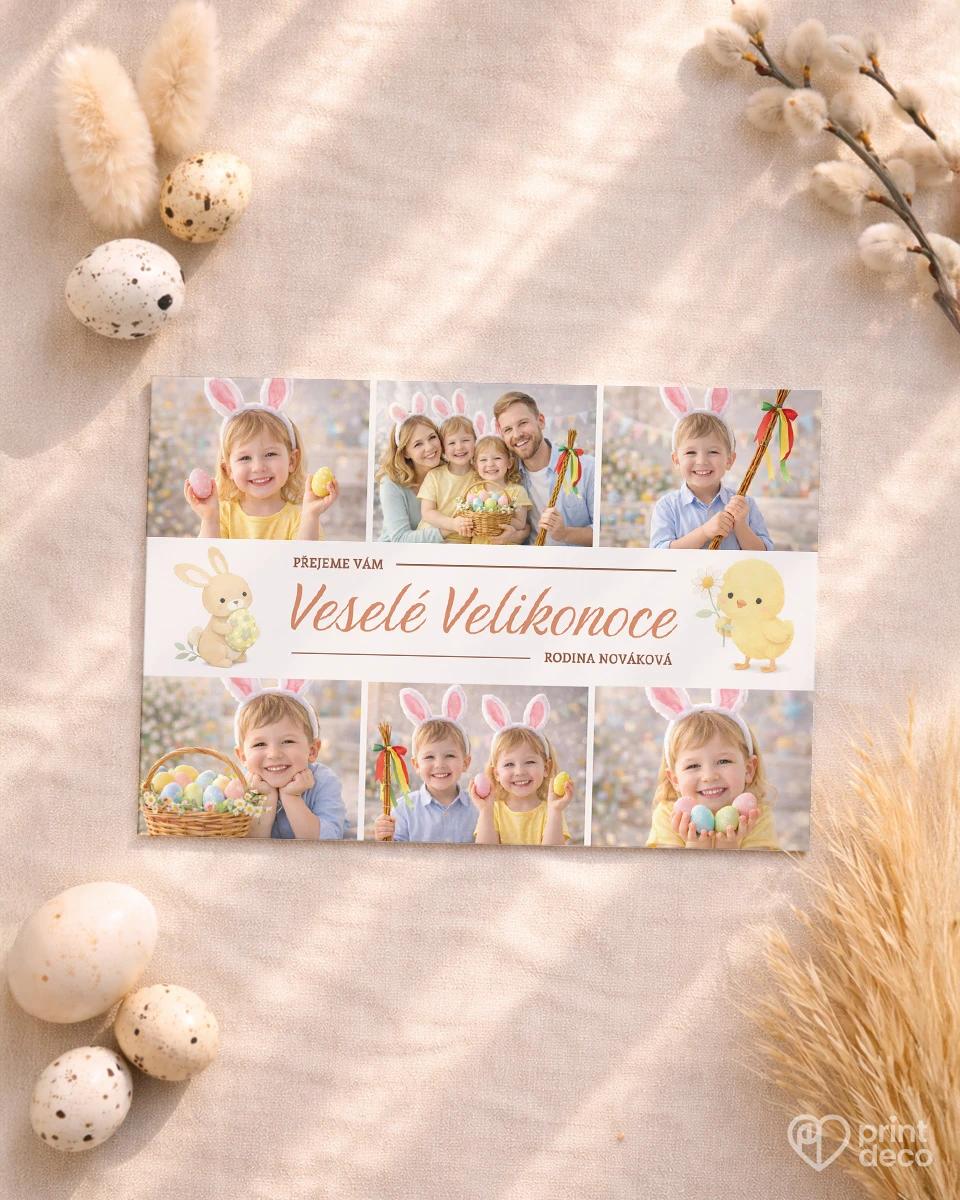 Velikonoční pohlednice s vlastními fotkami 14 1/2