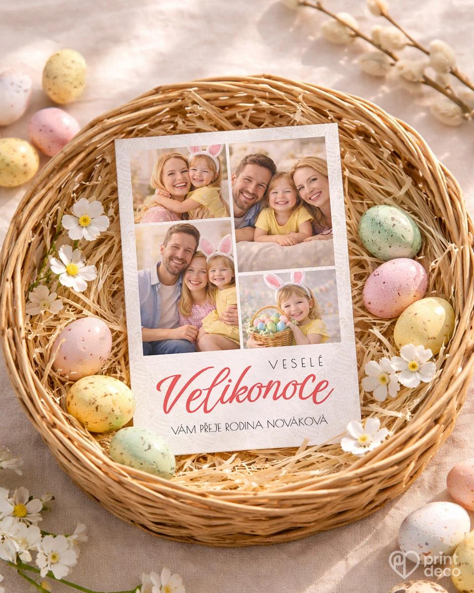 Velikonoční pohlednice s vlastními fotkami 15 1/2