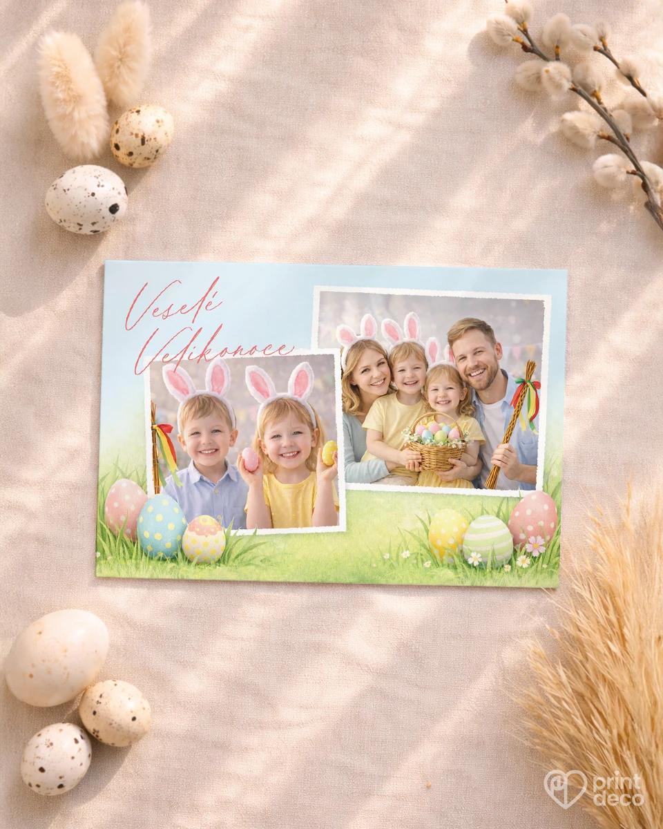 Velikonoční pohlednice s vlastními fotkami 16 1/2