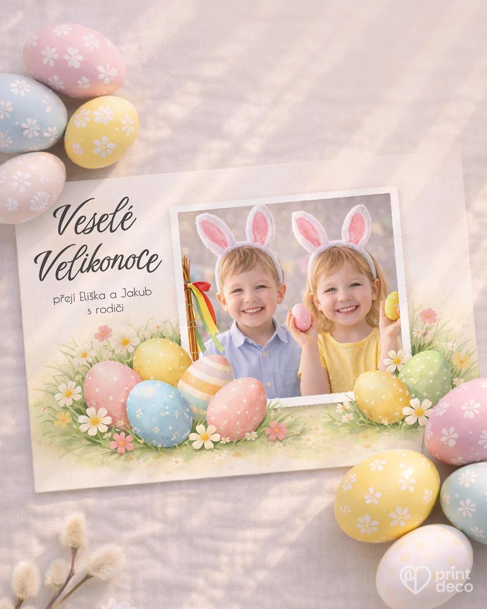 Velikonoční pohlednice s vlastní fotkou 17