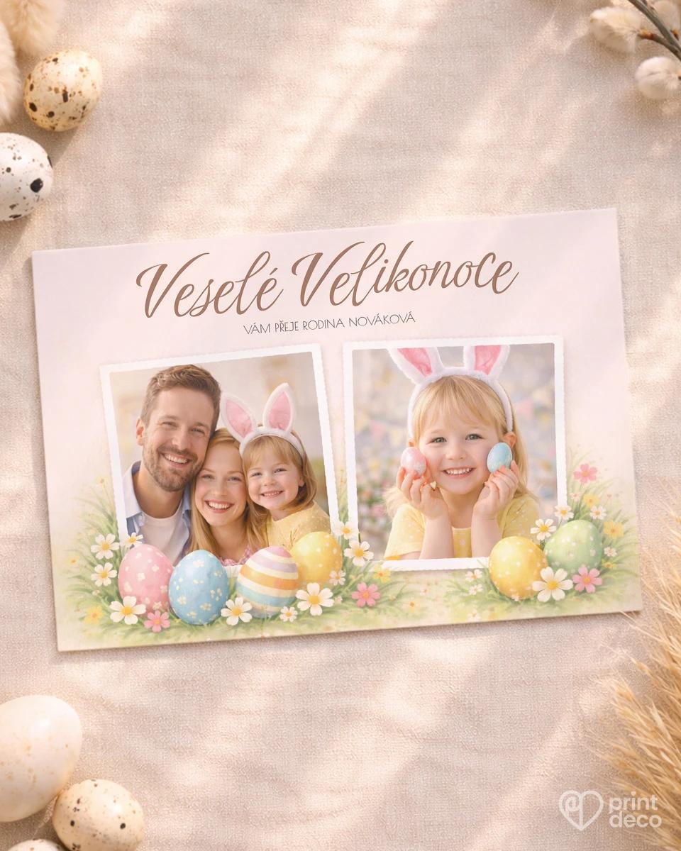 Velikonoční pohlednice s vlastními fotkami 18