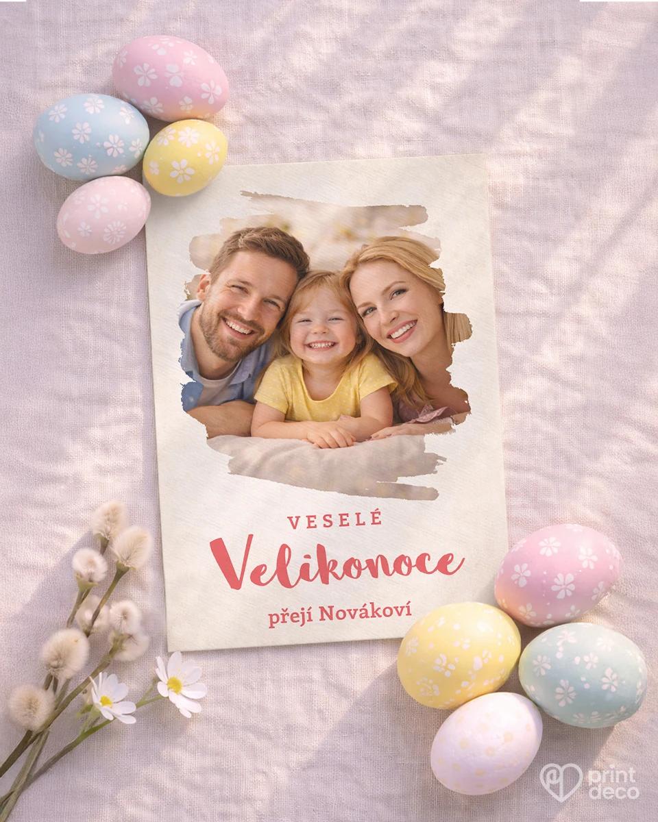 Velikonoční pohlednice s vlastní fotkou 19 1/2