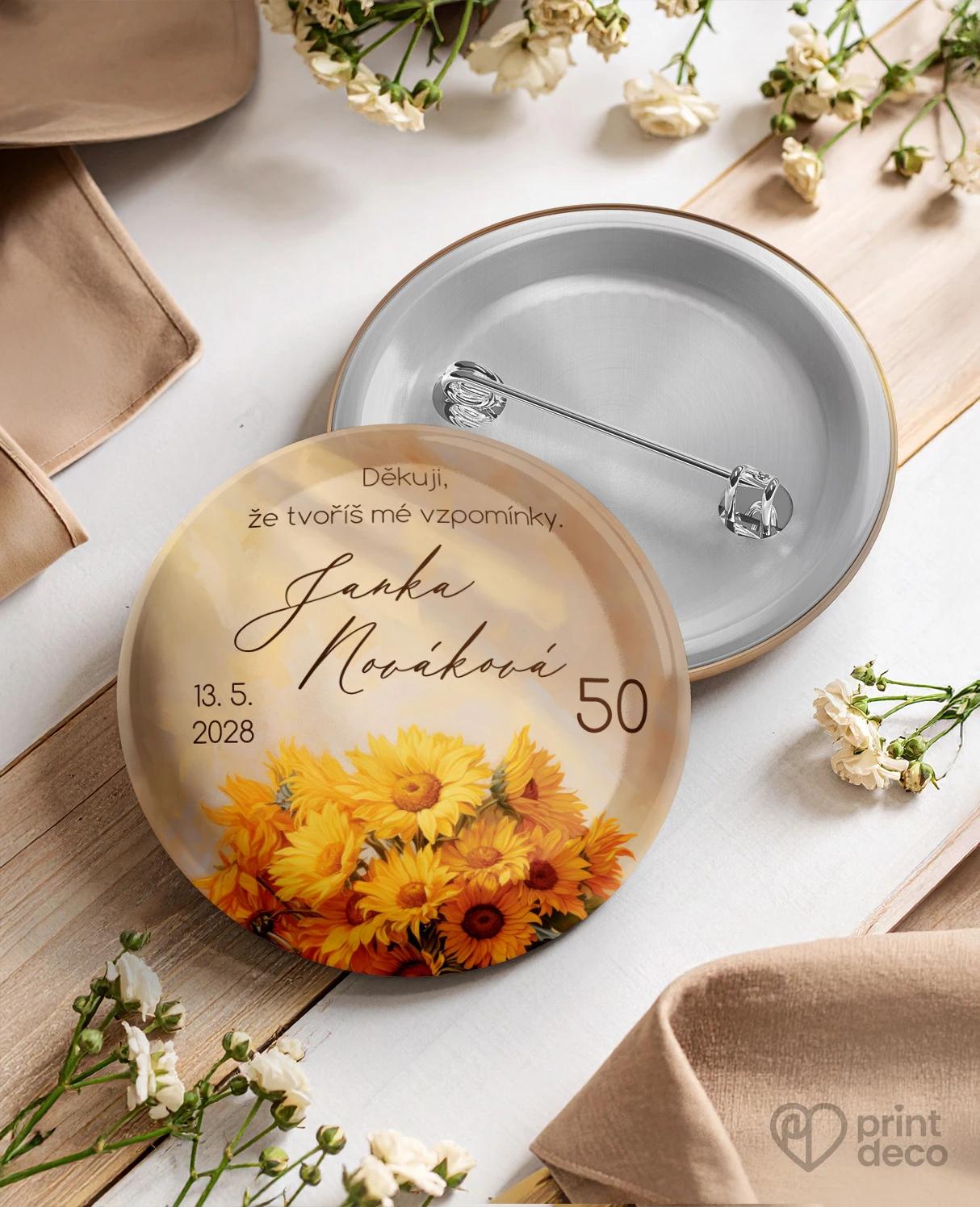 Pamětní kruhové odznaky z oslavy pro včelaře 04