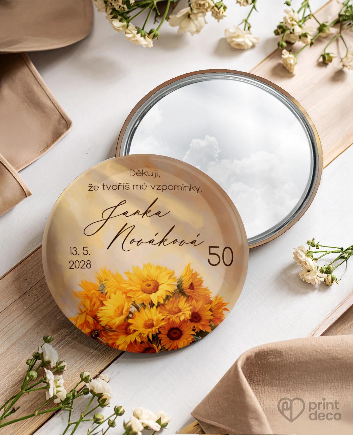 Pamětní kruhová zrcátka z oslavy pro včelaře 04