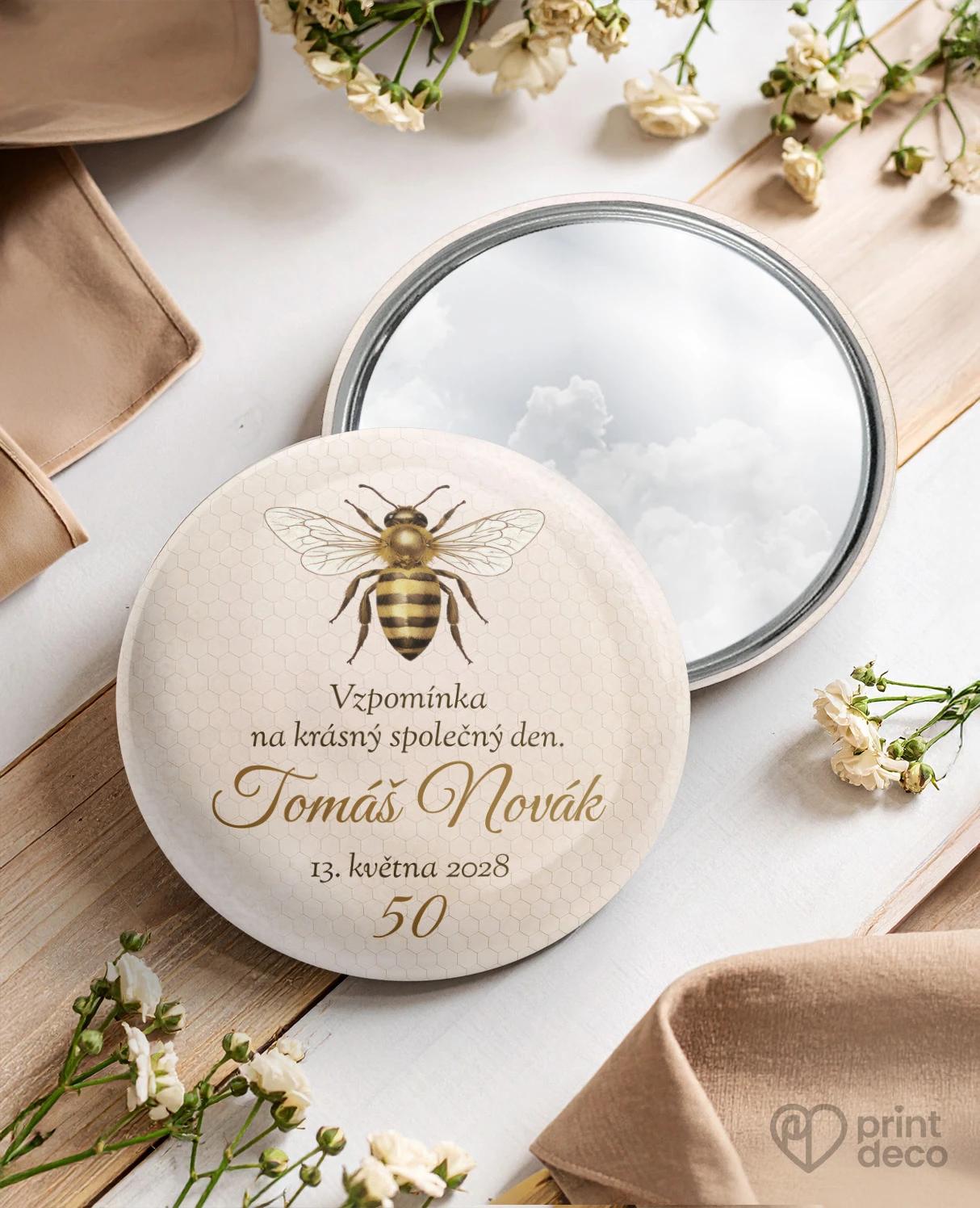 Pamětní kruhová zrcátka z oslavy pro včelaře 11