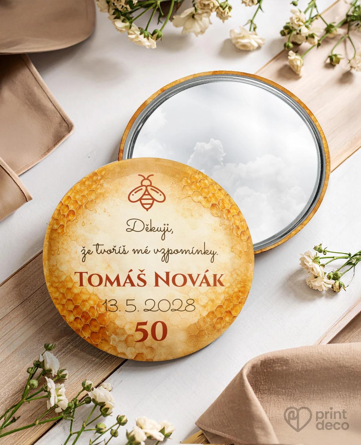 Pamětní kruhová zrcátka z oslavy pro včelaře 12