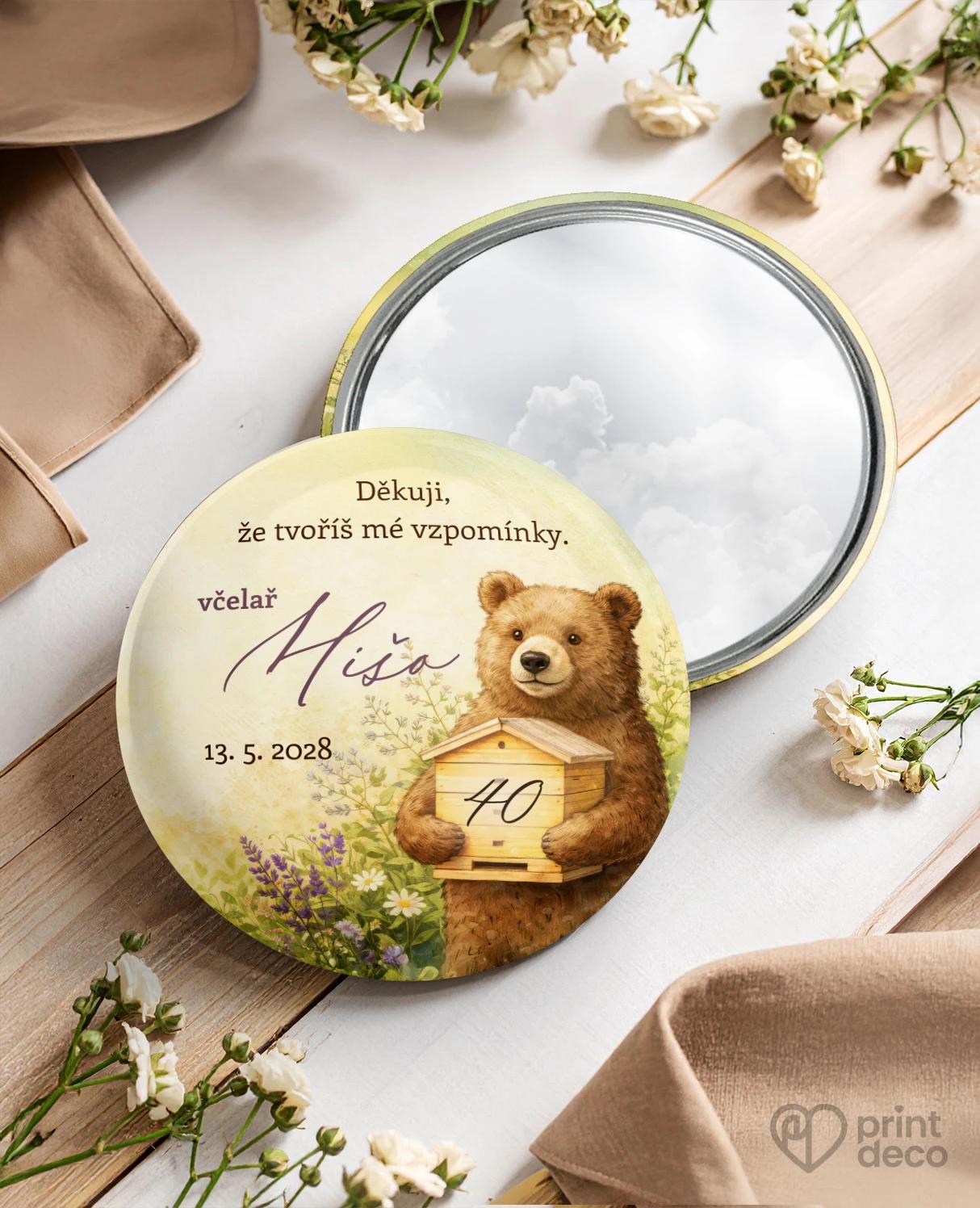 Pamětní kruhová zrcátka z oslavy pro včelaře 16