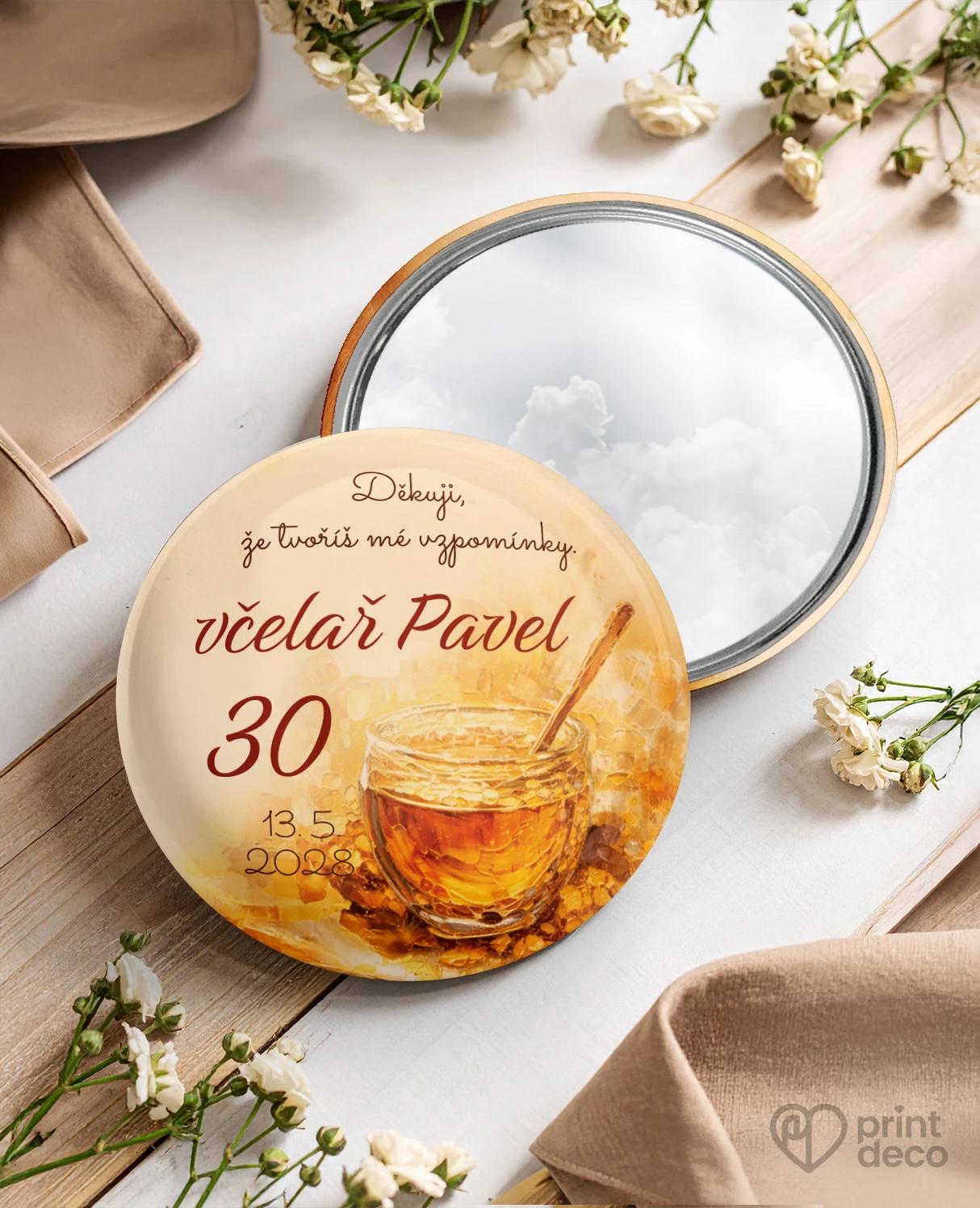 Pamětní kruhová zrcátka z oslavy pro včelaře 20