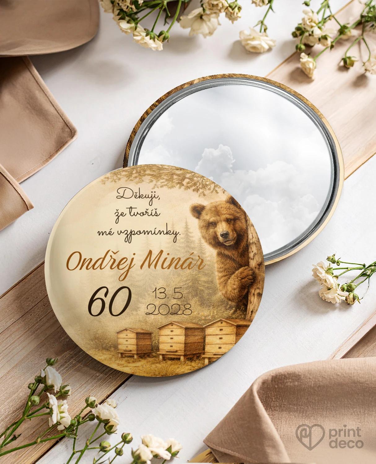 Pamětní kruhová zrcátka z oslavy pro včelaře 23