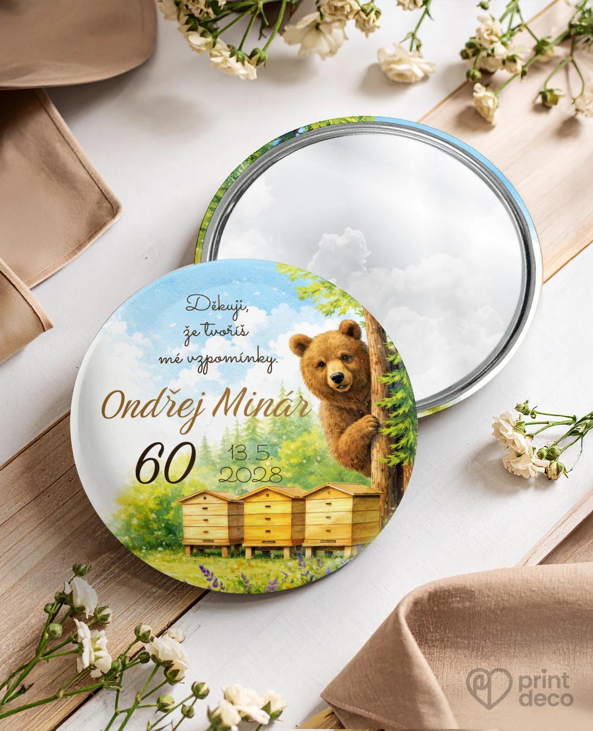 Pamětní kruhová zrcátka z oslavy pro včelaře 24