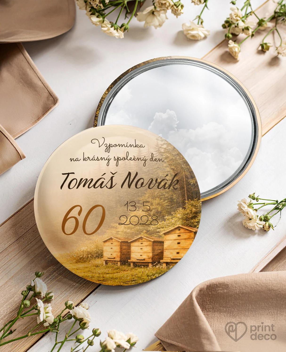 Pamětní kruhová zrcátka z oslavy pro včelaře 27