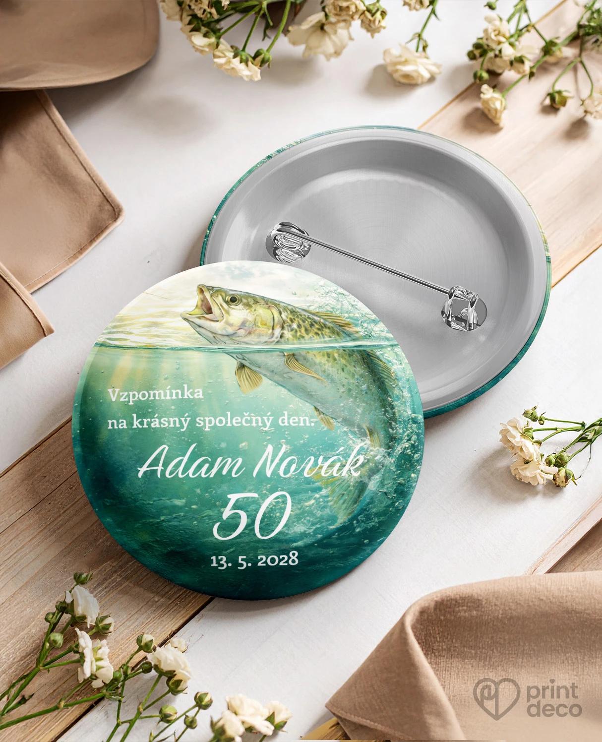 Pamětní kruhové odznaky z oslavy Rybář 07