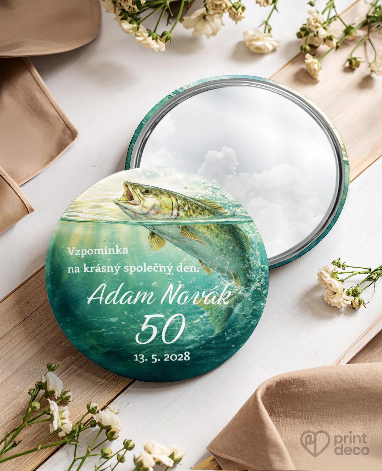 Pamětní kruhová zrcátka z oslavy Rybář 07