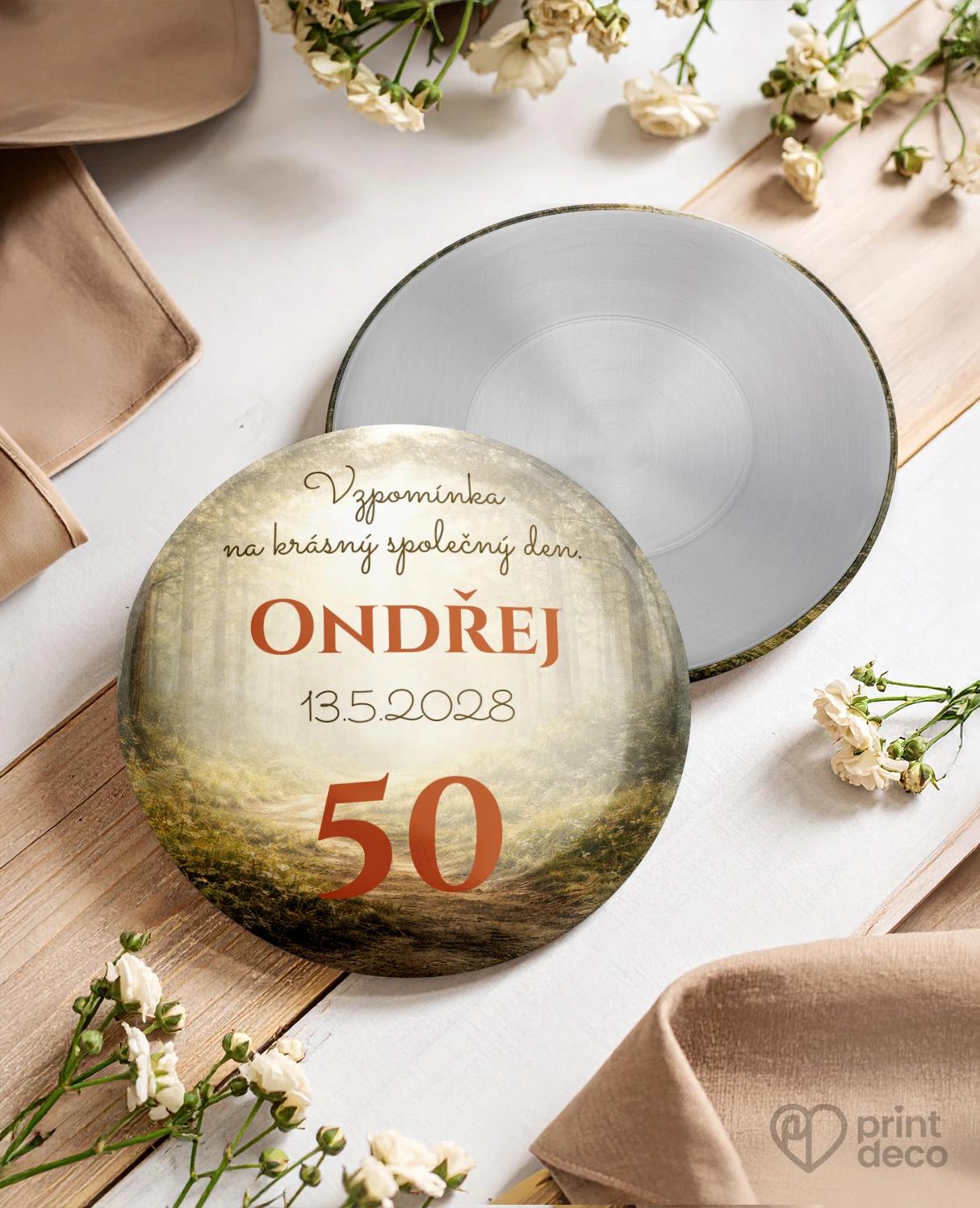 Pamětní kruhové magnetky z oslavy pro houbaře 02