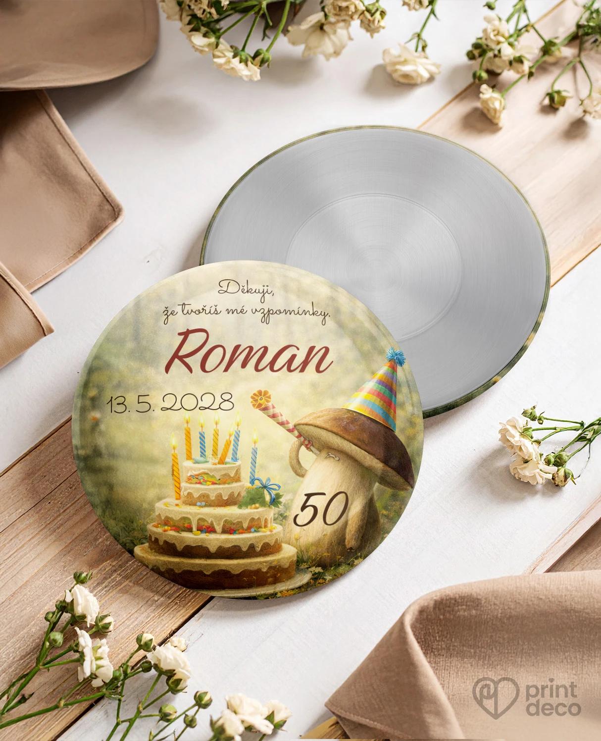 Pamětní kruhové magnetky z oslavy pro houbaře 05