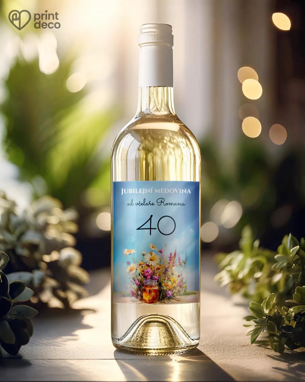 Jubilejní etikety na lahve pro včelaře 01 1/2